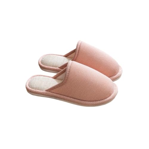 Herren Winter Pantoffeln Home Lässig Komfort Damen Hausschuhe Innen Rutschfest Flach Memory Schaum 38-39 EU,Rosa von Generic
