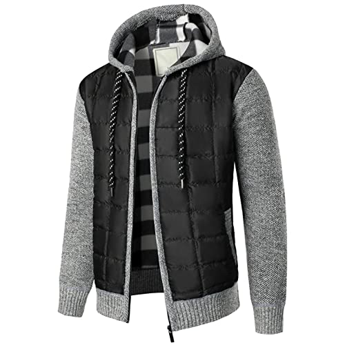 Herren Wintermantel Lang Winterjacke Herren Bunt Teddyfutter Jacke Herren Glanz Jacke Herren Beige Bomberjacke Herren Winterjacke Kurz Herren Manner Mantel Herrenblousons Dünne Steppjacke Herren von Generic