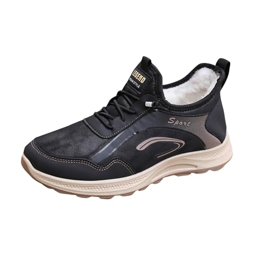 Herren Winterstiefel Warm Winterschuhe Gefüttert Leicht Winterschuhe Wasserdicht Wanderschuhe Wasserdicht Kurzschaft Stiefeletten Schneeschuhe Winterboots Wanderhalbschuhe Boots von Generic