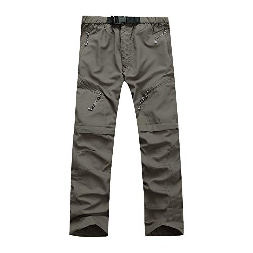 Herren Zip-Off-Wanderhose-Abnehmbar-Trekkinghose, Atmungsaktiv Outdoorhose Arbeit Hosen Schnell Trockend Sommer Funktionshose mit 5 Taschen Herren Zip-Off-Wanderhose-Abnehmbar-Trekkinghose, Atmungsaktiv Outdoorhose Arbeit Hosen Schnell Trockend Sommer Funktionshose mit 5 Taschen von Generic