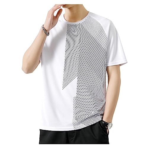 Herren-sportliches T-Shirt Kurzarm Atmungsaktivem Glattem, Massivem Top Schnelltrocknen von Generic