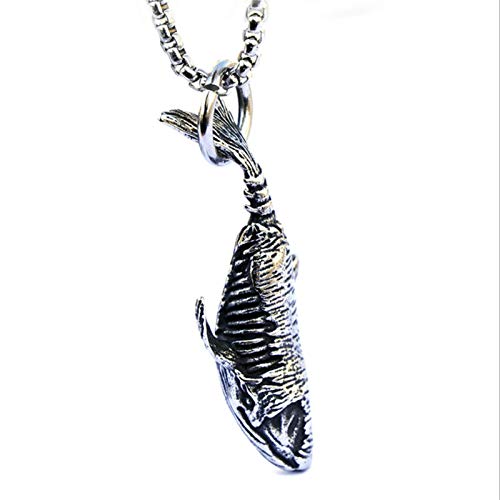Herrenhalsketten Herrenhalsketten Das Walskelett Tier Titanstahl Edelstahl mit Kette von Generic