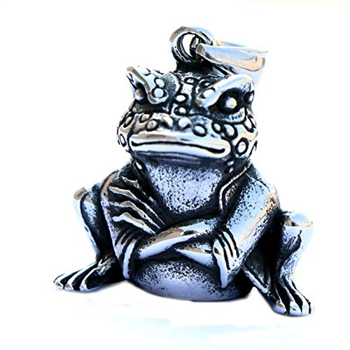 Herrenhalsketten Herrenhalsketten Tier Titanstahl Edelstahl Der Frosch mit Kette von Generic