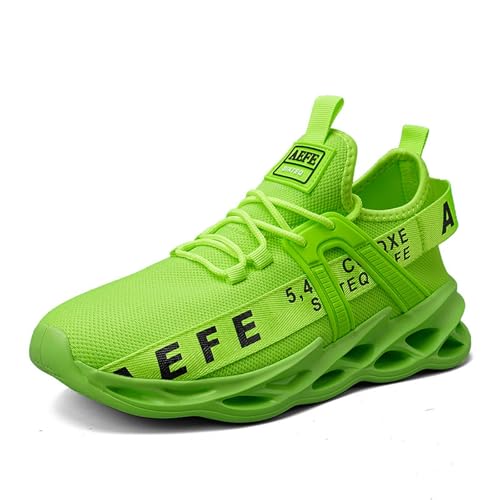 Herrenmode, einfarbige Mesh-Schuhe, atmungsaktive, Bequeme Laufschuhe Schuhe Herren Wasserdicht Leicht Schuhe Schwarz Herren 41 von Generic