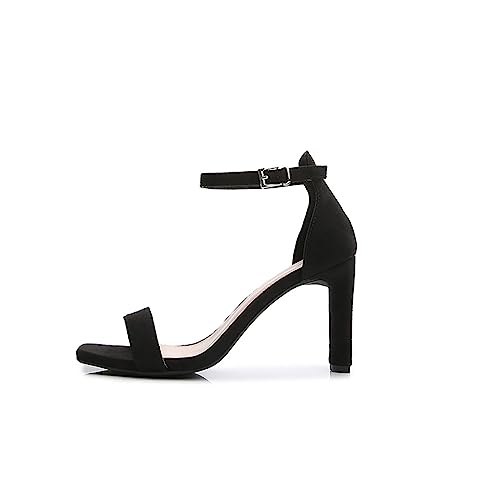 Herrenmode Booties Sommer Damen Damen High Heels Hochzeit Party Prom Schuhe Abend Sandalen Schuhe für Erwachsene (Black, 40) von Generic