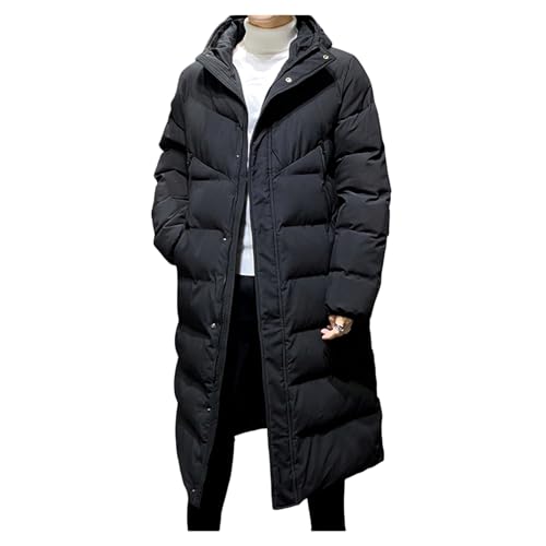 Herrenpufferjacke Farbblocked Full Reißverschluss Down Coat Gepolsterte Lässige Sport-kapuzejacke von Generic