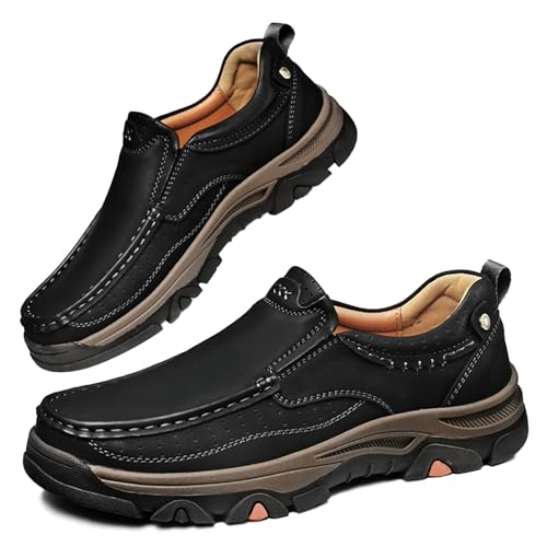 Herrens Slip On Casual Mokassins Leichtgewicht Atmungsaktive Business Schuhe Wasserdicht Soft Komfort Loafers Herren Freizeitschuhe 45 von Generic