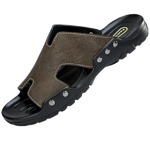 Herrenschuhe, Sandalen, Herrenhausschuhe, atmungsaktive, lässige Open-Toe-Flip-Flops von Generic