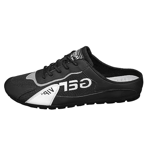 Herrenschuhe Trend vielseitige Freizeitschuhe Lazy Man Half Slipperboard Schuhe Schuhe männlich Herren Schuhe Breite Füße 45 von Generic