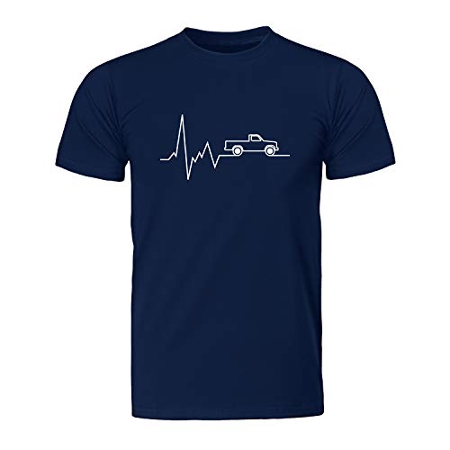 Herzschlag Pickup Truck, Herren T-Shirt - Fairwear -, Größe XXL, Navy von Generic