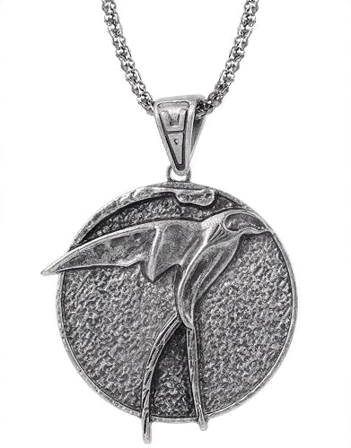 Hexer Halskette Anhänger Ciri's Schwalben-Medaillon Kette Hexer Medaillon, Ciri and Geralt, Zink Alluminiumlegierung Herren Halskette, Tolles Geschenk for Hexer-Fans, Witcher Necklace Hexer Halskette Anhänger Ciri's Schwalben-Medaillon Kette Hexer Medaillon, Ciri and Geralt, Zink Alluminiumlegierung Herren Halskette, Tolles Geschenk for Hexer-Fans, Witcher Necklace von Generic