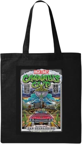 High Times Poster Kunst natürliche Bio-Baumwolle Stofftasche schwarz, Schwarz, Einheitsgröße, schwarzes, En storlek von Generic