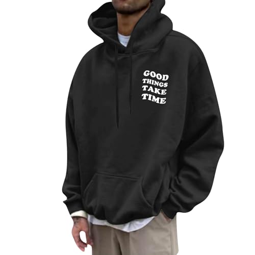 Hip Hop Jacke Hoodie Mit Spruch Oversized Hoodie Herren Gym Herren Pullover Winter Warmer Pullover Herren Winter Kleidung Herren Pullover Winterpullover Herren 4XL Herrenpullover Langarm von Generic