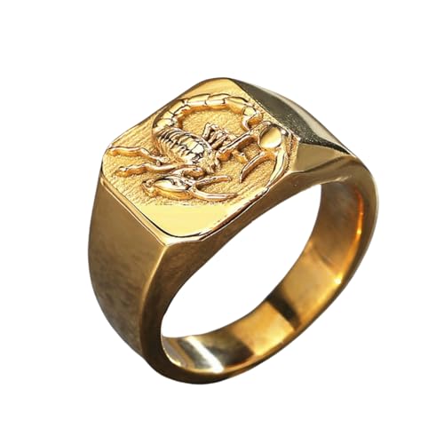 Hip Hop Punk Rock Skorpion Titan Stahl Herrenring Vintage Modeschmuck von Generic