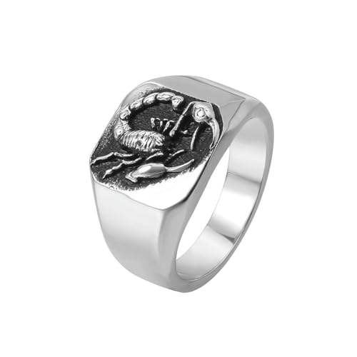 Hip Hop Punk Rock Skorpion Titan Stahl Herrenring Vintage Modeschmuck von Generic