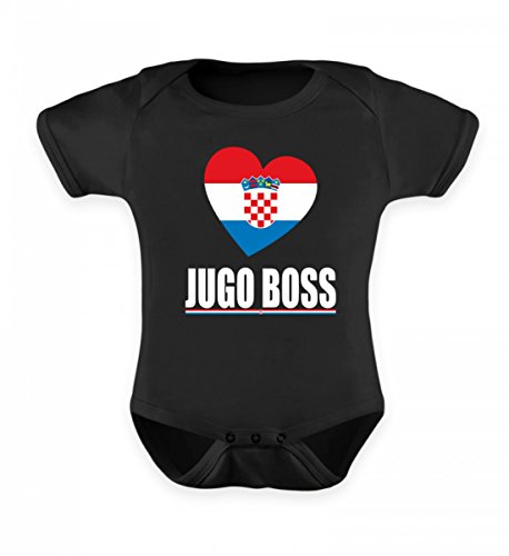 Hochwertiges Baby Body - Jugo Boss T-Shirt Kroatien Flagge Hrvatska Wappen von Generic