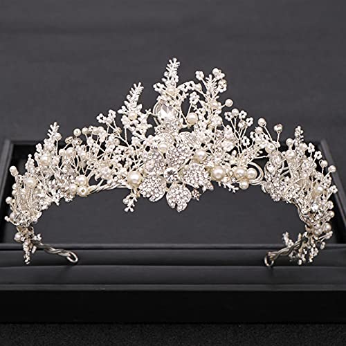 Hochzeit Kopfschmuck Handgemachte Hochzeitskrone Strass Perlen Kristall Stirnband Hochzeit Haarschmuck Brautkrone Haarschmuck Hochzeit Haarschmuck von Generic