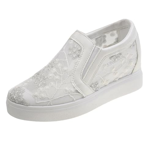 Hochzeit Schuhe Damen Sneaker,Turnschuhe Weiss Spitze Freizeitschuhe Hochzeitsschuhe Mit Keilabsatz Atmungsaktiv Turnschuhe Plateauschuhe Flache Walkschuhe rutschfest Sportschuhe Brautschuhe Hochzeit Schuhe Damen Sneaker,Turnschuhe Weiss Spitze Freizeitschuhe Hochzeitsschuhe Mit Keilabsatz Atmungsaktiv Turnschuhe Plateauschuhe Flache Walkschuhe rutschfest Sportschuhe Brautschuhe von Generic