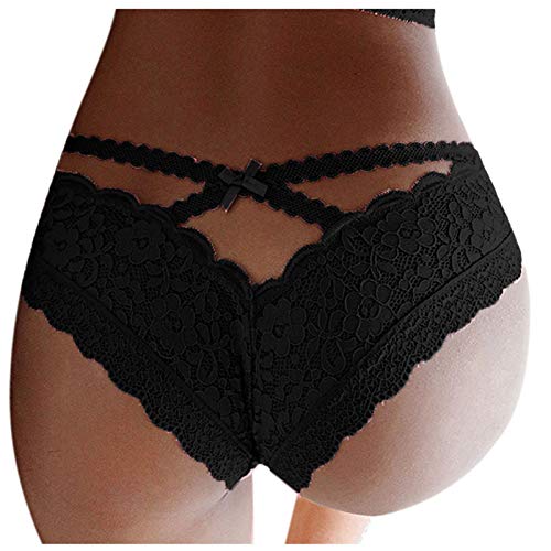 Hohe Taille Slip O-Ring Frauen Slips für Frauen Baumwolle Bauchkontrolle Strings Slip Damen Bequeme Damen Baumwolle Spitze reizvolle Damen Dessous Set von Generic