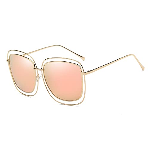 Hohl Polarisierte Oval Sonnenbrille Für Frauen Ray Sonnenbrille Mädchen Gläser Mode Spiegel Vintage Retro Metall Brillen 707761 von Generic