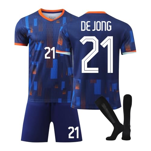 Holland 24 Fußball Trikot, Holland Hause/Auswärts Fußball Trikot für Kinder Erwachsener, Fussball Trikots Shorts und Socken Anzug Jungen Herren Holland 24 Fußball Trikot, Holland Hause/Auswärts Fußball Trikot für Kinder Erwachsener, Fussball Trikots Shorts und Socken Anzug Jungen Herren von Generic