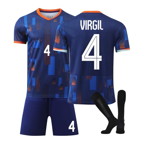 Holland 24 Fußball Trikot, Holland Hause/Auswärts Fußball Trikot für Kinder Erwachsener, Fussball Trikots Shorts und Socken Anzug Jungen Herren Holland 24 Fußball Trikot, Holland Hause/Auswärts Fußball Trikot für Kinder Erwachsener, Fussball Trikots Shorts und Socken Anzug Jungen Herren von Generic