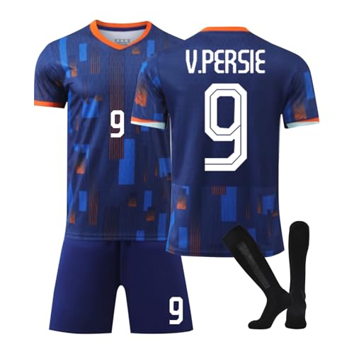 Holland 24 Fußball Trikot, Holland Hause/Auswärts Fußball Trikot für Kinder Erwachsener, Fussball Trikots Shorts und Socken Anzug Jungen Herren von Generic