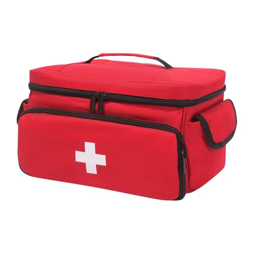 Home Health Bag - Organizer für Pillenflaschen, Medizin Reisespeicher | 11.42x7.68x6.89 Zoll wasserdichte Medizin Organizer -Beutel, tragbarer medizinischer Versorgungsfall, kompakte Apothekentasche m von Generic