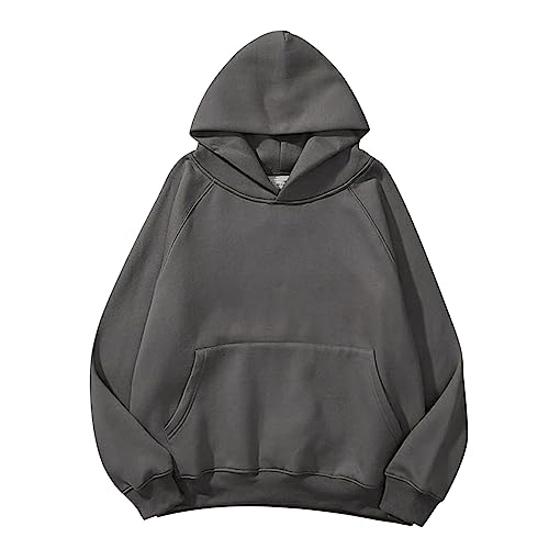 Hoodie Damen Kapuzenpullover Oversize Casual Pullover Sweatshirt Langarm Baumwolle Pulli Winter Hoody mit Tasche von Generic