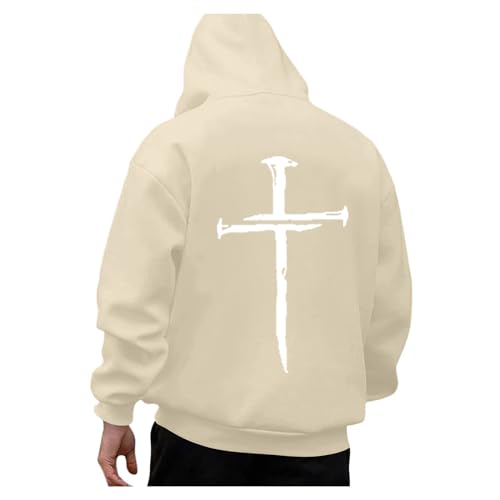 Hoodie Herren Oversize mit Backprint Y2k Hoody mit Kapuze Basic Pullover Vintage Print Hoodies für Männer Anime Kapuzenpullover Schwarzer Coole Streetwear Drip Klamotten Oversized Pullover Herren von Generic