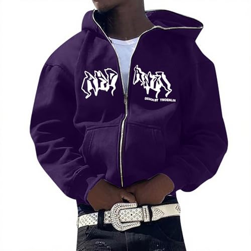 Hoodie Herren Y2k Zip Hoodie Männer Sweatjacke mit Kapuze Kapuzenjacke Dünne Jacke Kapuzenpullover Langarm Sweatshirts Sweatjacke Sportbekleidung Winter Pullover Hoodie Herren Y2k Zip Hoodie Männer Sweatjacke mit Kapuze Kapuzenjacke Dünne Jacke Kapuzenpullover Langarm Sweatshirts Sweatjacke Sportbekleidung Winter Pullover von Generic