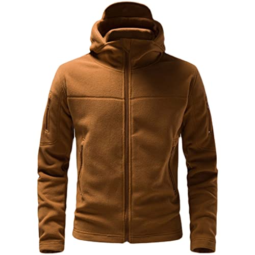 Hoodie für Herren, Outdoor Fleecejacken perfekt für Wanderungen und Outdoor-Abenteuer Herren Fleecejacke Military Outdoor Winddichte Jacke mit Kapuze Warme Taktische Jacke Fleece Jacket Hoodie für Herren, Outdoor Fleecejacken perfekt für Wanderungen und Outdoor-Abenteuer Herren Fleecejacke Military Outdoor Winddichte Jacke mit Kapuze Warme Taktische Jacke Fleece Jacket von Generic