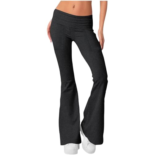 Hose Damen Schlaghose Sexy Y2K Low Waist Skinny Yogahose Lang Stretch Bootcut Freizeithose Jogginghose Grau Flaredhose Hüfthose Sweathose Schwarz weiß Hose Damen Schlaghose Sexy Y2K Low Waist Skinny Yogahose Lang Stretch Bootcut Freizeithose Jogginghose Grau Flaredhose Hüfthose Sweathose Schwarz weiß von Generic