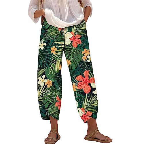 Hose Damen Sommer Leinen Culottes Große Größen 7/8 Jogginghose Uma Pants Low Waist Cargo Jeans Lang Hippie Haremshose Hose Damen Sommer Leinen Culottes Große Größen 7/8 Jogginghose Uma Pants Low Waist Cargo Jeans Lang Hippie Haremshose von Generic