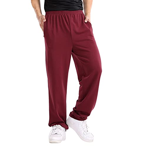 Hosen Winter Hosen Herren Lose Relaxed-Fit Sweathose Jogginghose Aestethic Sweatpants Breites Bein Freizeithosen Outdoorhose Streetwear von Generic