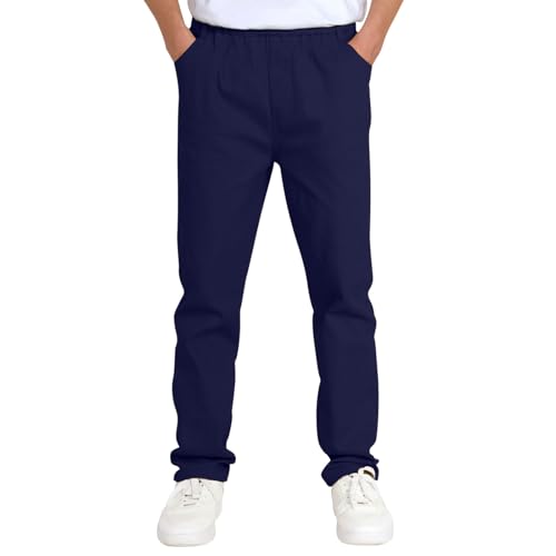 Hosen für Jungen Chino Hose Kinder Jungs Stoffhose Gerader Passform mit Reißverschluss von Generic