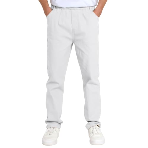 Hosen für Jungen Chino Hose Kinder Jungs Stoffhose Gerader Passform mit Reißverschluss von Generic