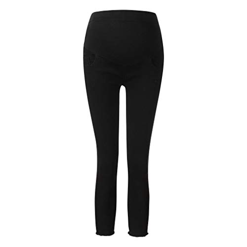 Hosenstiefel für Damen, schwangere Frauen, Jeans, Umstandshose, Hose, Requisite, Bauch-Leggings, Schwangerschaftskleidung, Schwarz , XL von Generic