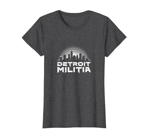 House Music Detroit Militia Grafik für Herren T-Shirt, Damen, Anthrazit Meliert, XS House Music Detroit Militia Grafik für Herren T-Shirt, Damen, Anthrazit Meliert, XS von Generic