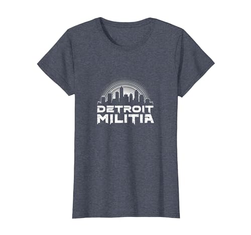 House Music Detroit Militia Grafik für Herren T-Shirt, Damen, Blau Meliert, XS House Music Detroit Militia Grafik für Herren T-Shirt, Damen, Blau Meliert, XS von Generic
