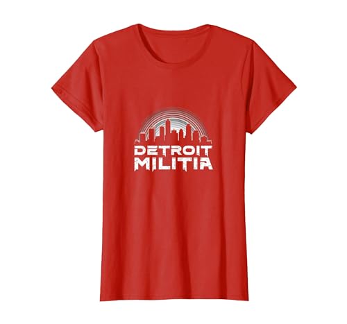 House Music Detroit Militia Grafik für Herren T-Shirt, Damen, Rot, XS House Music Detroit Militia Grafik für Herren T-Shirt, Damen, Rot, XS von Generic