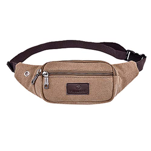 Hüfttasche für Sport Casual Fashion Messenger Unisex 2019 Umhängetasche Sport Tasche Tasche Outdoor Tasche Damen Hohe Taille Unterwäsche Packs, braun, Einheitsgröße von Generic