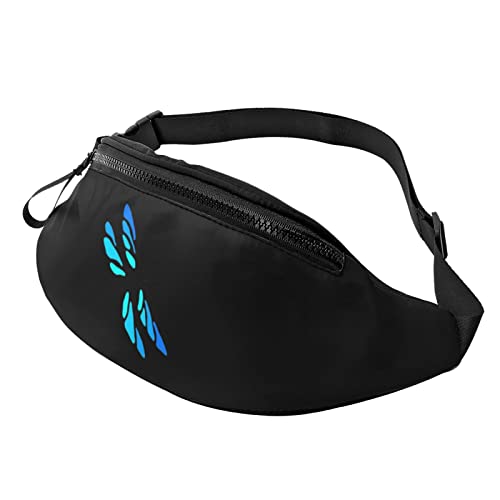 Hüfttaschen Verspielte Libelle Mode Handytasche Tasche Verstellbarer Hüfttasche Für Herren Reisen Laufen 14X35Cm von Generic