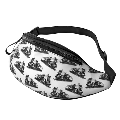 Hüfttaschen Vintage-Zug-Muster Multifunktionale Handytasche Tasche Mode Taillentasche Für Herren Hundetraining Laufen 14X35Cm Hüfttaschen Vintage-Zug-Muster Multifunktionale Handytasche Tasche Mode Taillentasche Für Herren Hundetraining Laufen 14X35Cm von Generic
