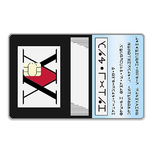 Hunter x Hunter, HxH Kreditkarten Aufkleber, EC Karten Aufkleber, HxH Anime Credit Card Skin Cover Sticker (Kleiner Chip) von Generic