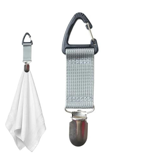 Hut-Clip – Schal-Clip für Taschen, Rucksäcke und Gepäck | Hutbefestigung aus Entenschnabel, langlebiges Accessoire für Hut und Erwachsene, perfekt, Silbergrau., Se référer au descriptif, Siehe von Generic