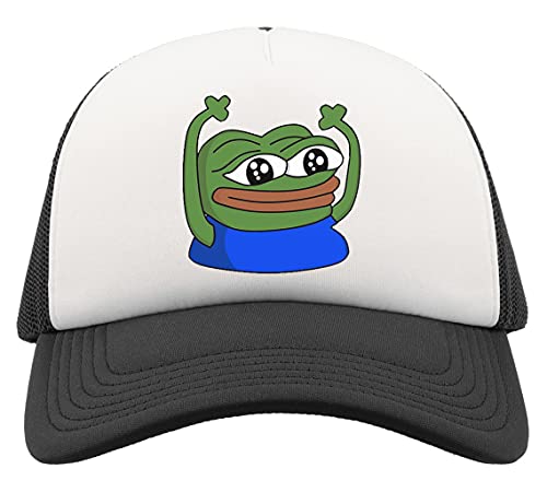 Hype Pepe The Frog Feels Good Man Half Mesh Trucker Cap Baseball Hat Snapback Black von Generic