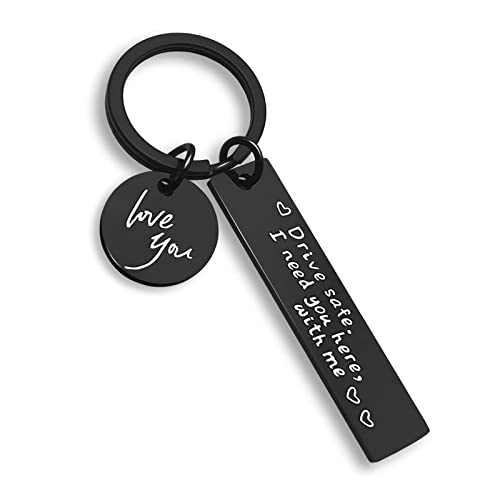 I Gifts Husband Here Gifts You Keychain Love Need Dad You with Me for Boyfriend KeychainI Keychains The Birdie Alarm, Schwarz , Einheitsgröße von Generic