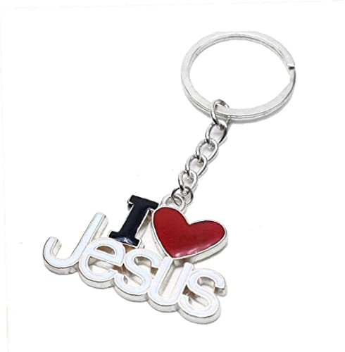 I Love Jesus Schlüsselanhänger Schlüsselanhänger Schlüsselanhänger Christliche Religiöse Konzepte Für Männer Für Männer Frauen Schön und praktisch von Generic