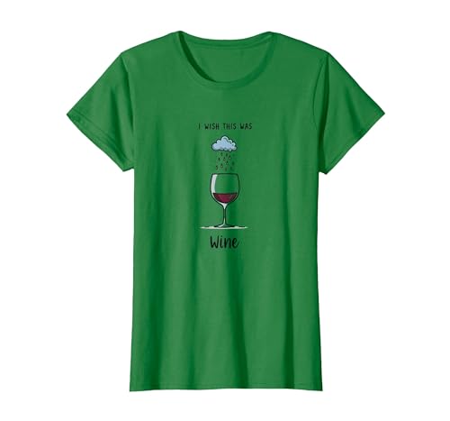 I Wish This was Wine – Lustige Weinliebhaber-Kunst T-Shirt, Damen, Dunkelgrün, L I Wish This was Wine – Lustige Weinliebhaber-Kunst T-Shirt, Damen, Dunkelgrün, L von Generic
